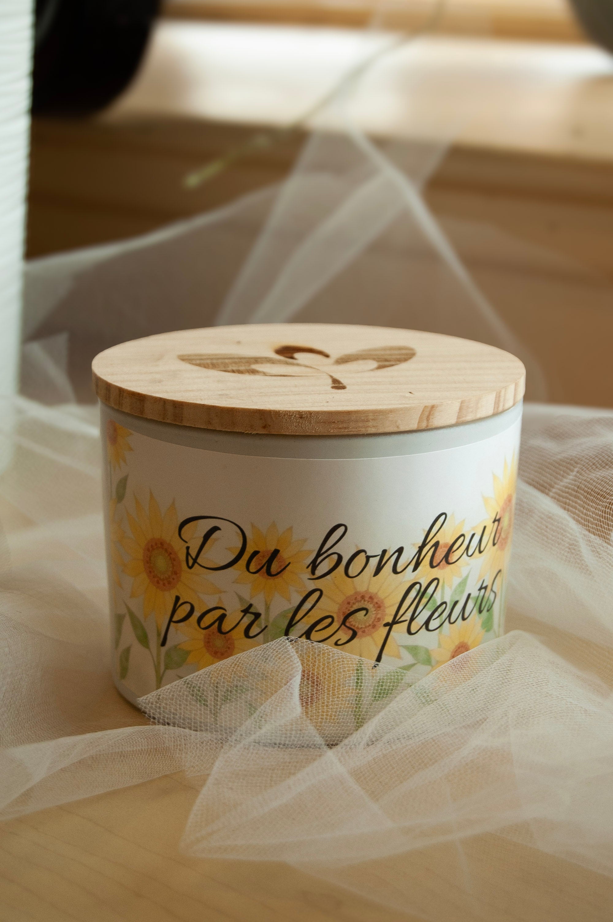 Bougie ''Bonheur par les Fleurs''