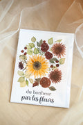 Carte "Bonheur par les Fleurs"
